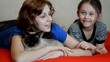 mother and daughter talking and laughing