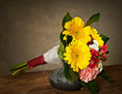 bouquet in vase