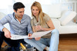 Couple celebrating new home