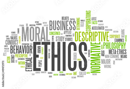 Illustration: Word Cloud "Ethics" Word Cloud "Ethics"