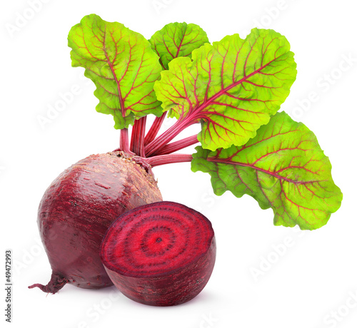 Photo: Beetroot isolated on white Beetroot isolated on white