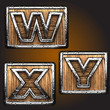 Vector wooden figure