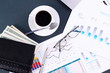 Business papers on the work place