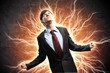 businessman in anger