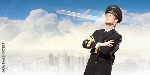 Photo: Image of male pilot Image of male pilot