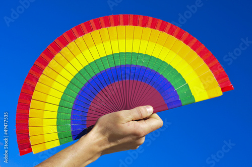 Photo: gay hand fan gay hand fan