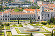 Bird view of Mosteiro dos Jeronimos in Lisbon, Portugal. UNESCO