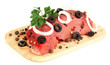 Raw beef meat isolated on white