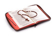 Cross over a bible