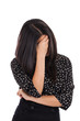 Photo: Shamed and frustrated businesswoman portrait Shamed and frustrated businesswoman portrait