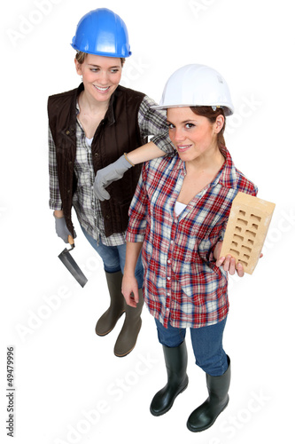 Photo: A team of tradeswomen A team of tradeswomen