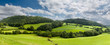 Panorama of welsh countryside