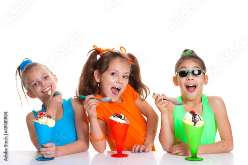 Photo: children eating icecream children eating icecream