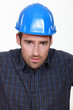 Portrait of a worried tradesman