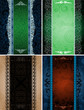 set of ornamented banners, eps8 format vector