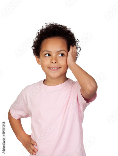 Photo: Pensive latin child Pensive latin child