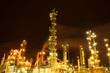 Lights of oil refinery near Halifax, Nova Scotia