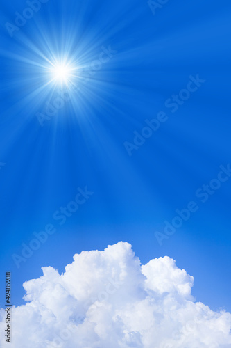 Photo: 青空と太陽 青空と太陽