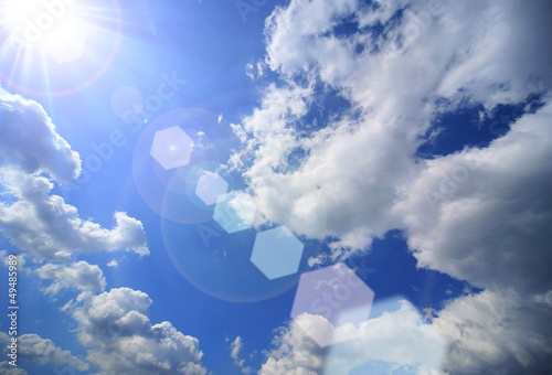 Illustration: 青空と太陽 青空と太陽