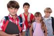 Children going to school