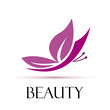 Logo Butterfly. Spa, yoga and relax # Vector
