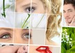 Beauty and wellbeing themed collage