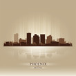 Phoenix, Arizona skyline city silhouette