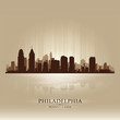 Philadelphia, Pennsylvania skyline city silhouette
