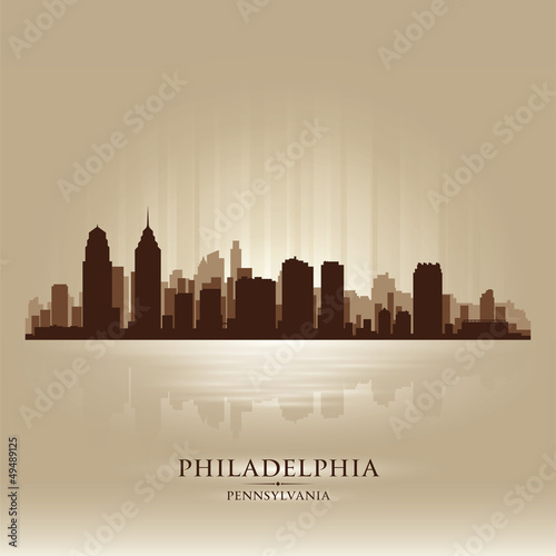 Vector: Philadelphia, Pennsylvania skyline city silhouette Philadelphia, Pennsylvania skyline city silhouette