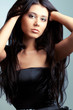 closeup beautiful woman portrait
