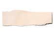 Torn Beige Paper Isolated