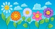 Cartoon flowers theme 1