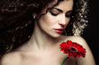 curly hair woman