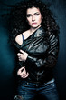 curly hair woman
