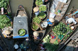 Floating fruit and vegetable market