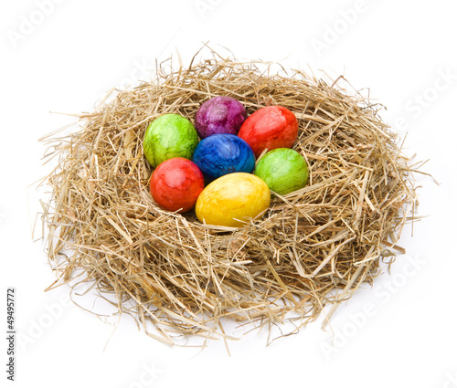 Photo: Ostereier im Nest Ostereier im Nest