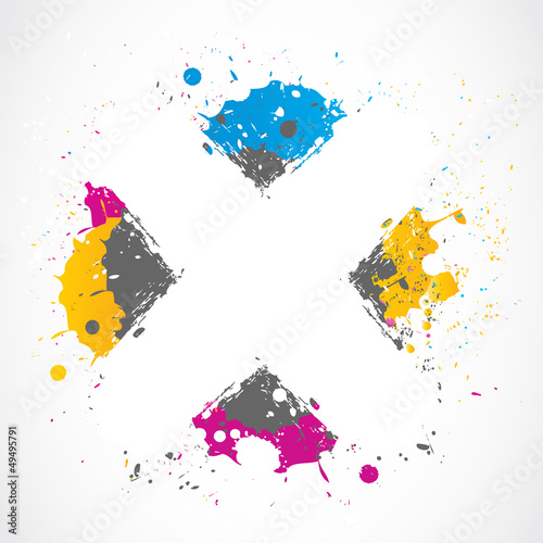 Vector: colorful splatter grunge concept colorful splatter grunge concept