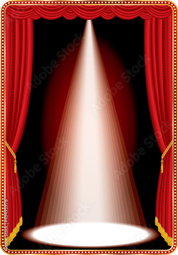 Vector: red vertical spot red vertical spot