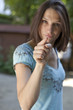 attitude of an angry young woman 