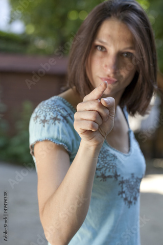 Photo: attitude of an angry young woman attitude of an angry young woman
