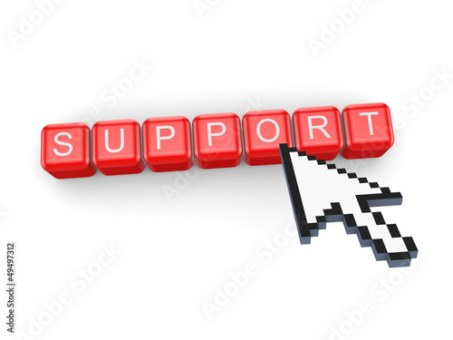 Illustration: Support concept. Support concept.