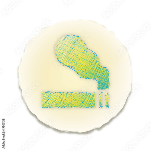 Vector: button002 - 喫煙 button002 - 喫煙