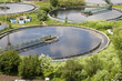 Cleaning construction for a sewage treatment