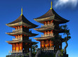 Buddhist temple in mountains