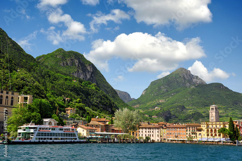 Photo: the city of Riva del Garda, Lago di Garda ,Italy the city of Riva del Garda, Lago di Garda ,Italy