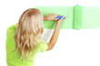 woman paint on wall