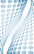 abstract wave of blue plates as a scientific background