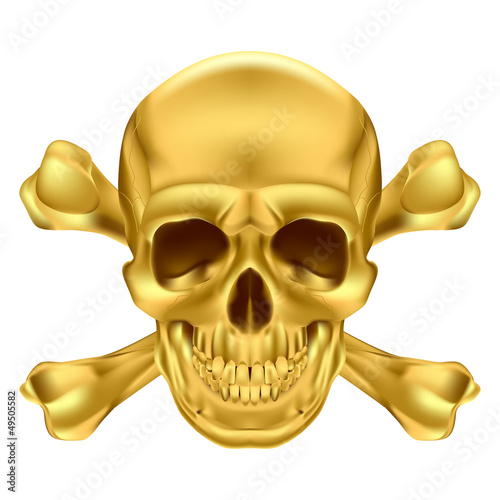 Vector: Skull and crossbones Skull and crossbones