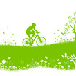 Radfahrer Natur Wiese