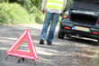 Hazard triangle at a breakdown